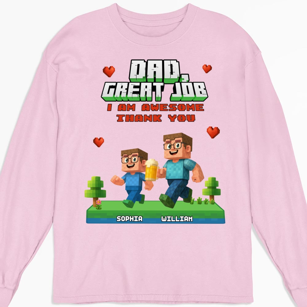 Awesome Daddy Of Us - Personalized Custom Shirt