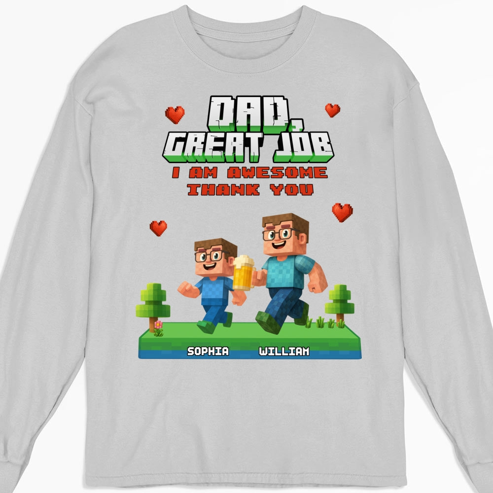 Awesome Daddy Of Us - Personalized Custom Shirt