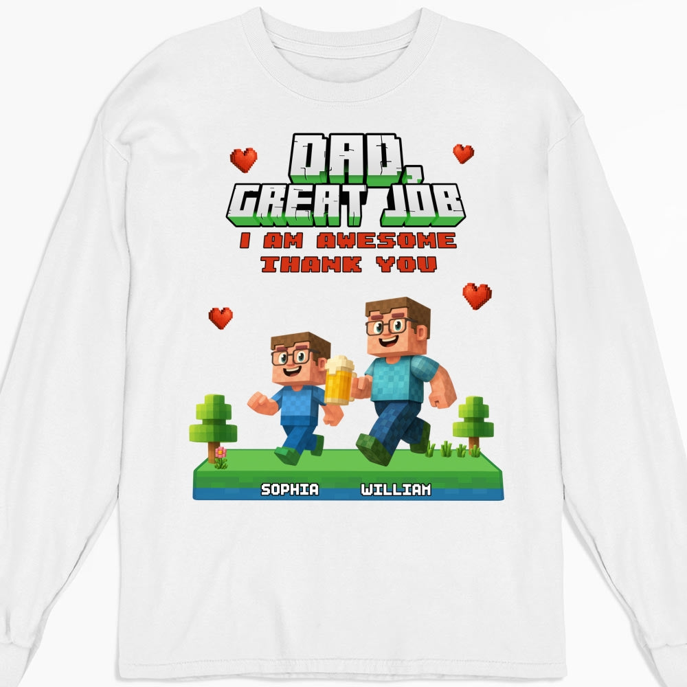 Awesome Daddy Of Us - Personalized Custom Shirt