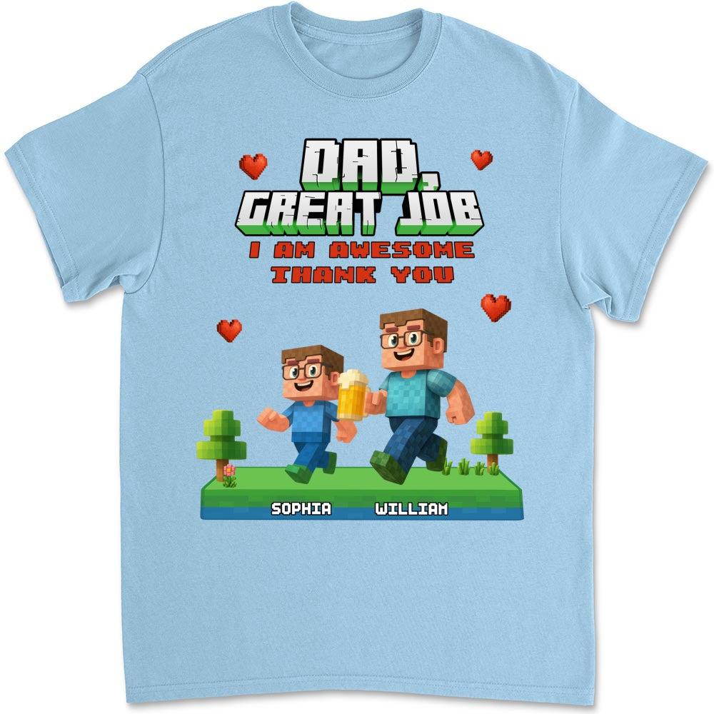 Awesome Daddy Of Us - Personalized Custom Shirt