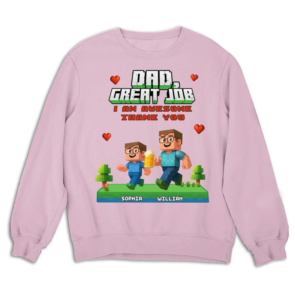 Awesome Daddy Of Us - Personalized Custom Shirt