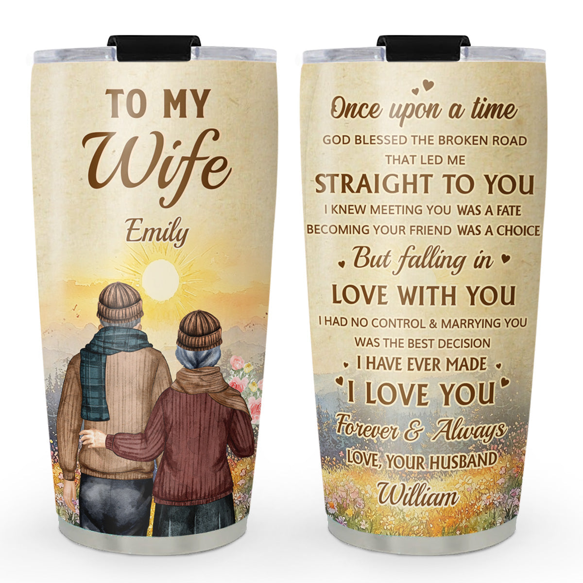 Once Upon A Time I Meet You - Personalized Custom Tumbler
