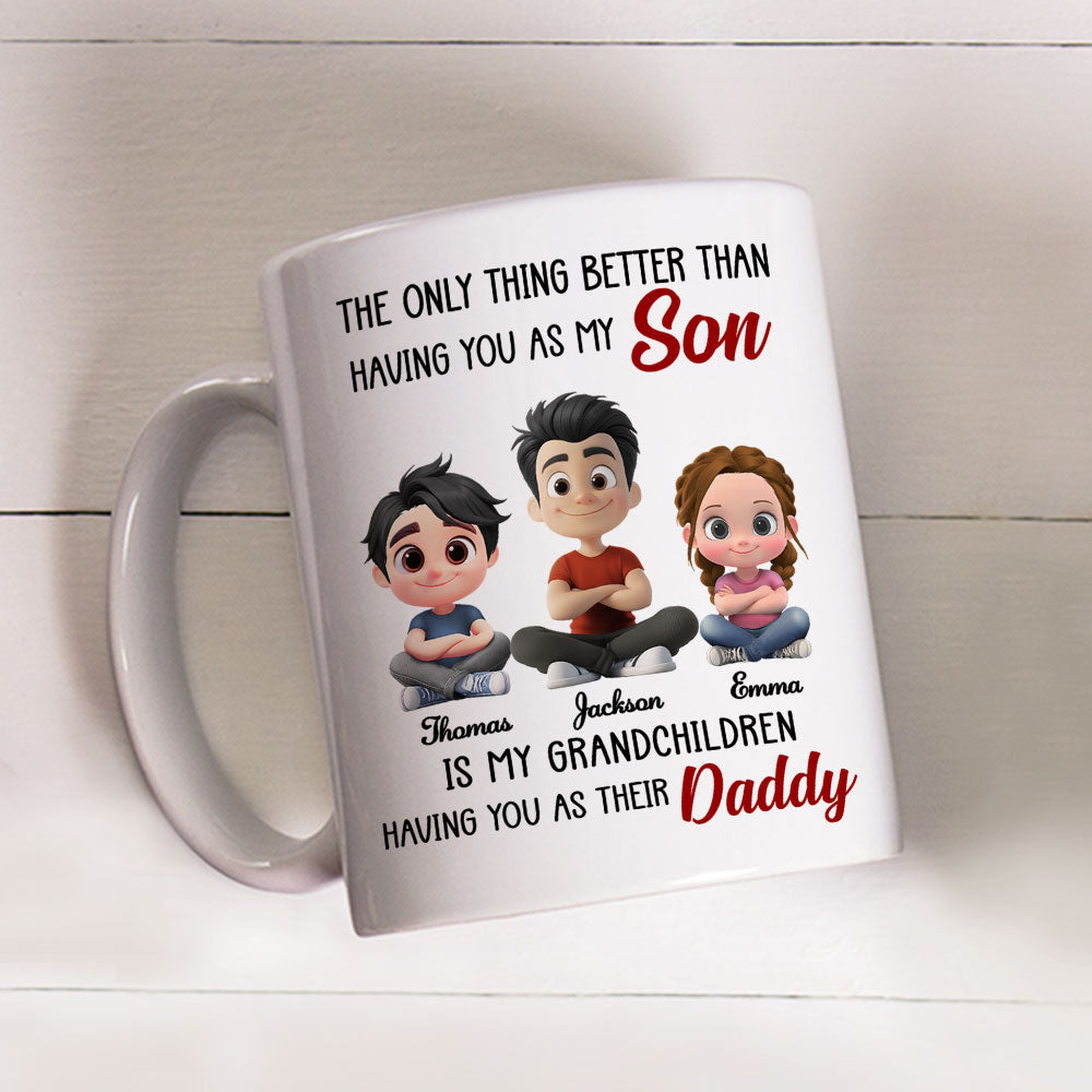 Having You As My Son 2 - Personalized Custom Coffee Mug