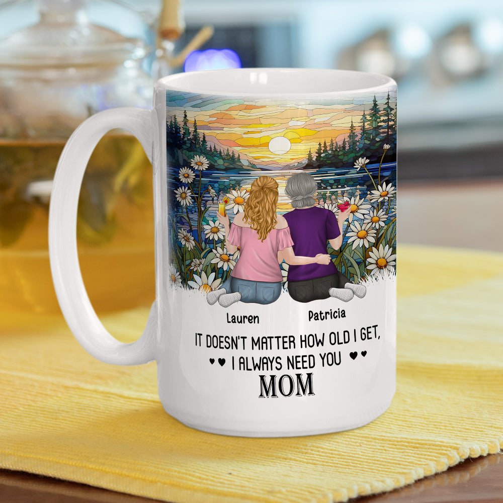 I Always Need You Mom - Personalized Custom Coffee Mug