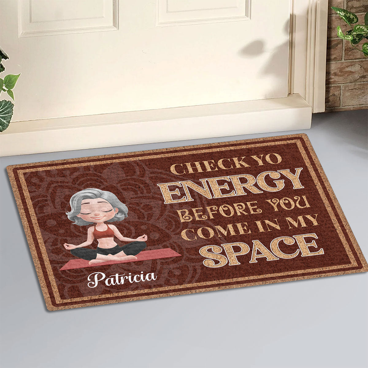 Breathe In Breathe Out - Personalized Custom Doormat
