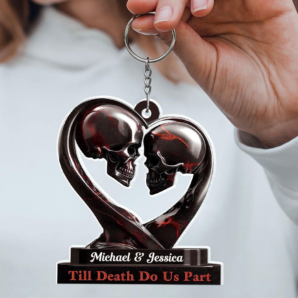 Till Death Do Us Part - Personalized Custom Acrylic Keychain
