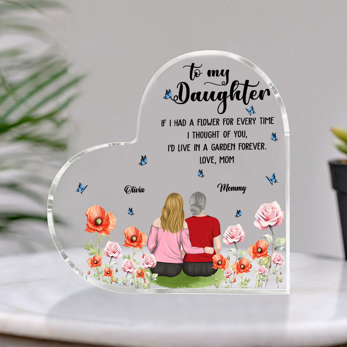 Forever Proud Of You Daughter - Personalized Custom Acrylic Plaque