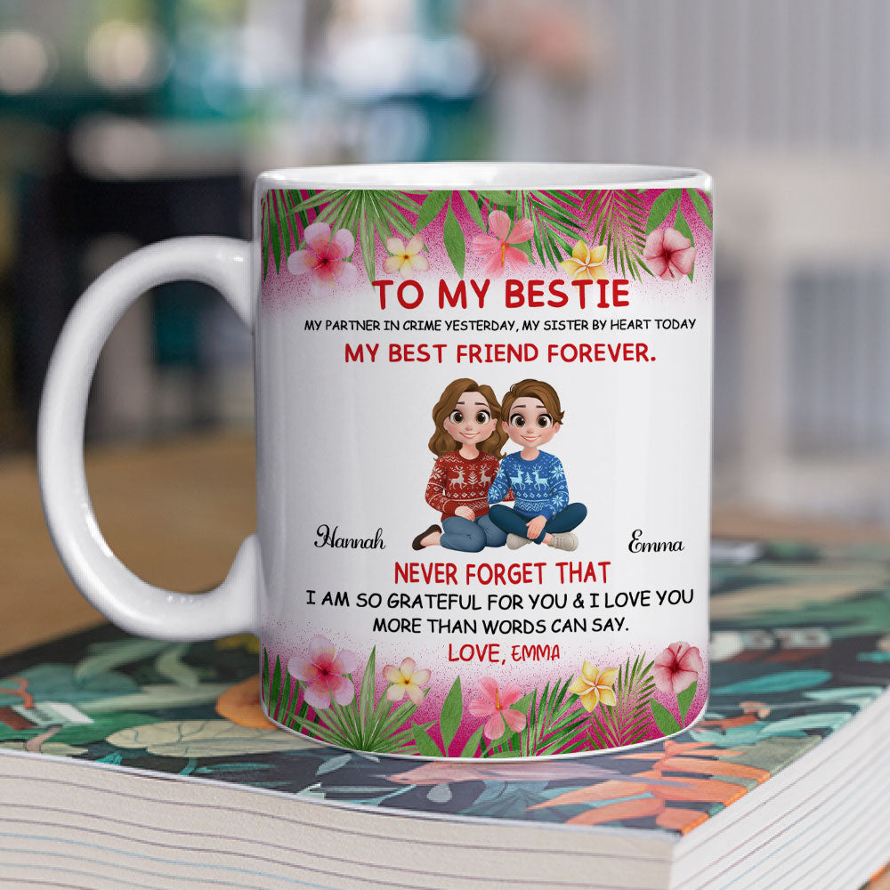 My Partner In Crime Yesterday - Personalized Custom Coffee Mug