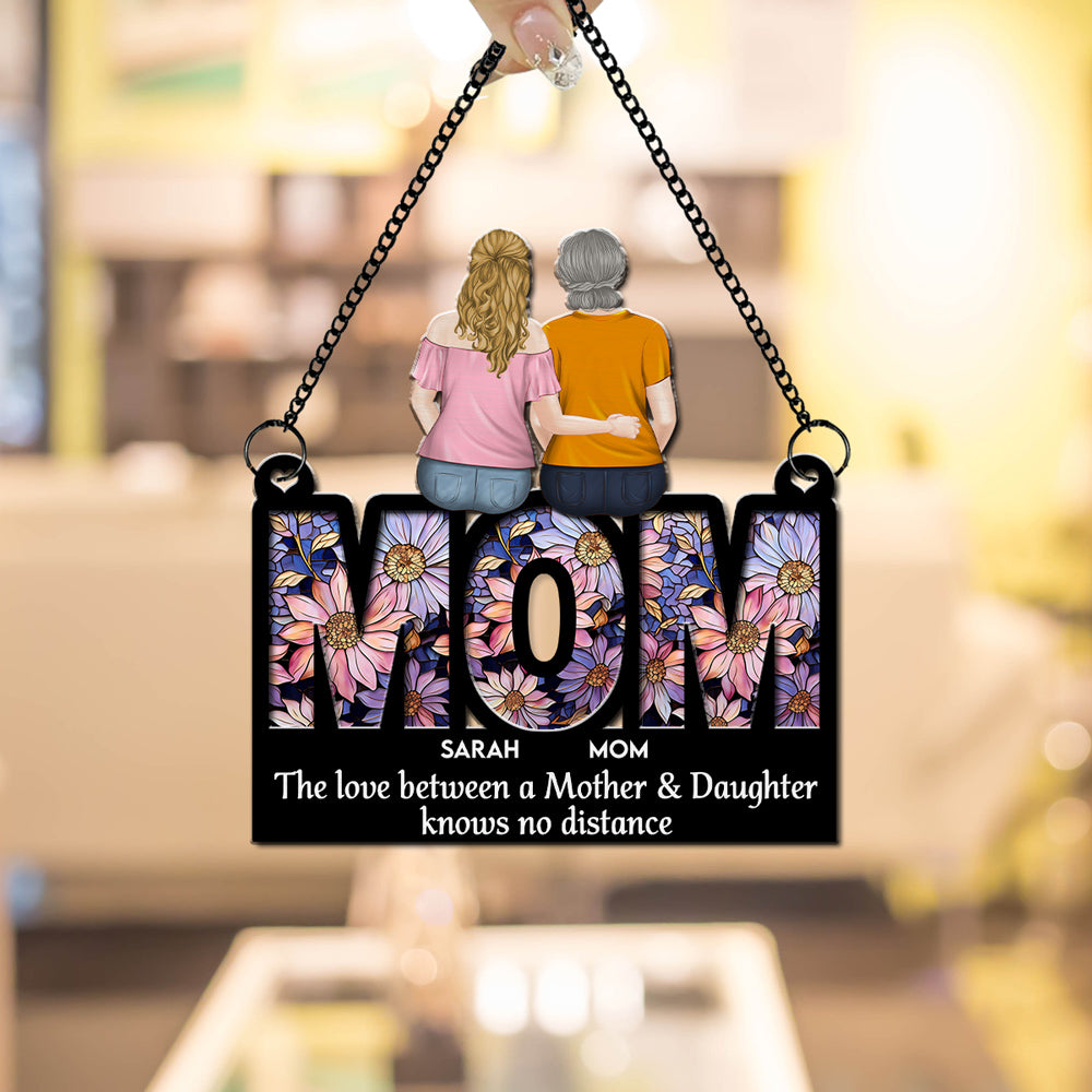 Mother And Daughter Forever - Personalized Custom Suncatcher