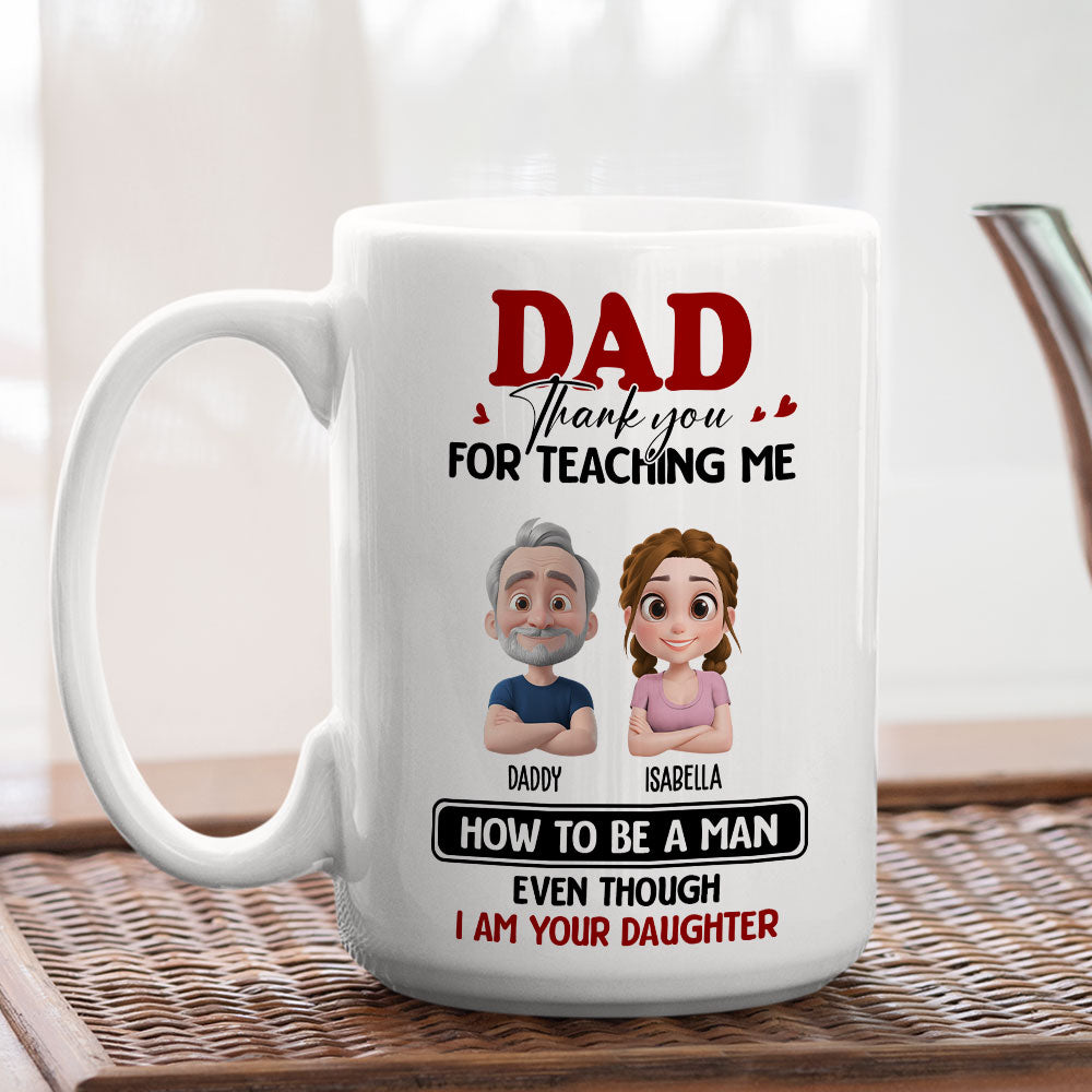 You Taught Me To Lead - Personalized Custom Coffee Mug