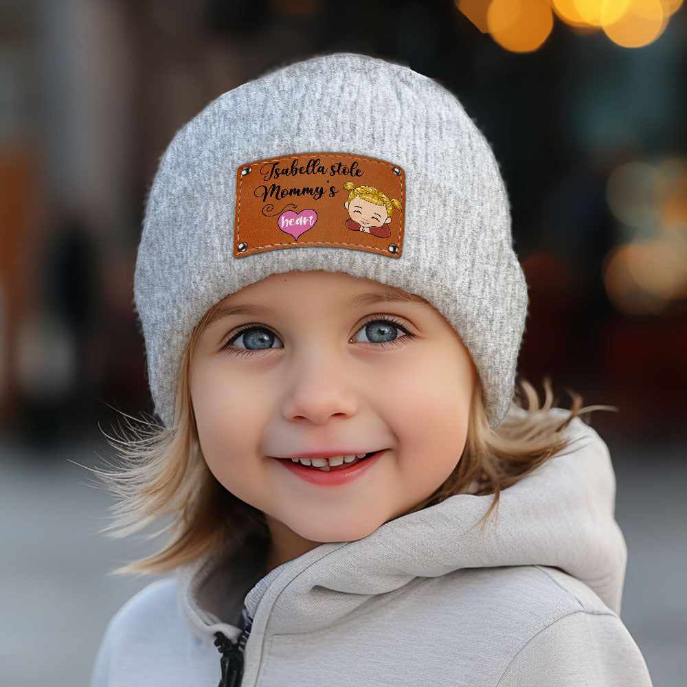 I Stole The Heart Of Mommy - Personalized Custom Beanie