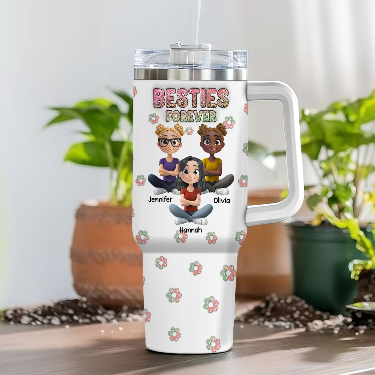 Always My Bestfriend - Personalized Custom 3D Inflated Effect Tumbler