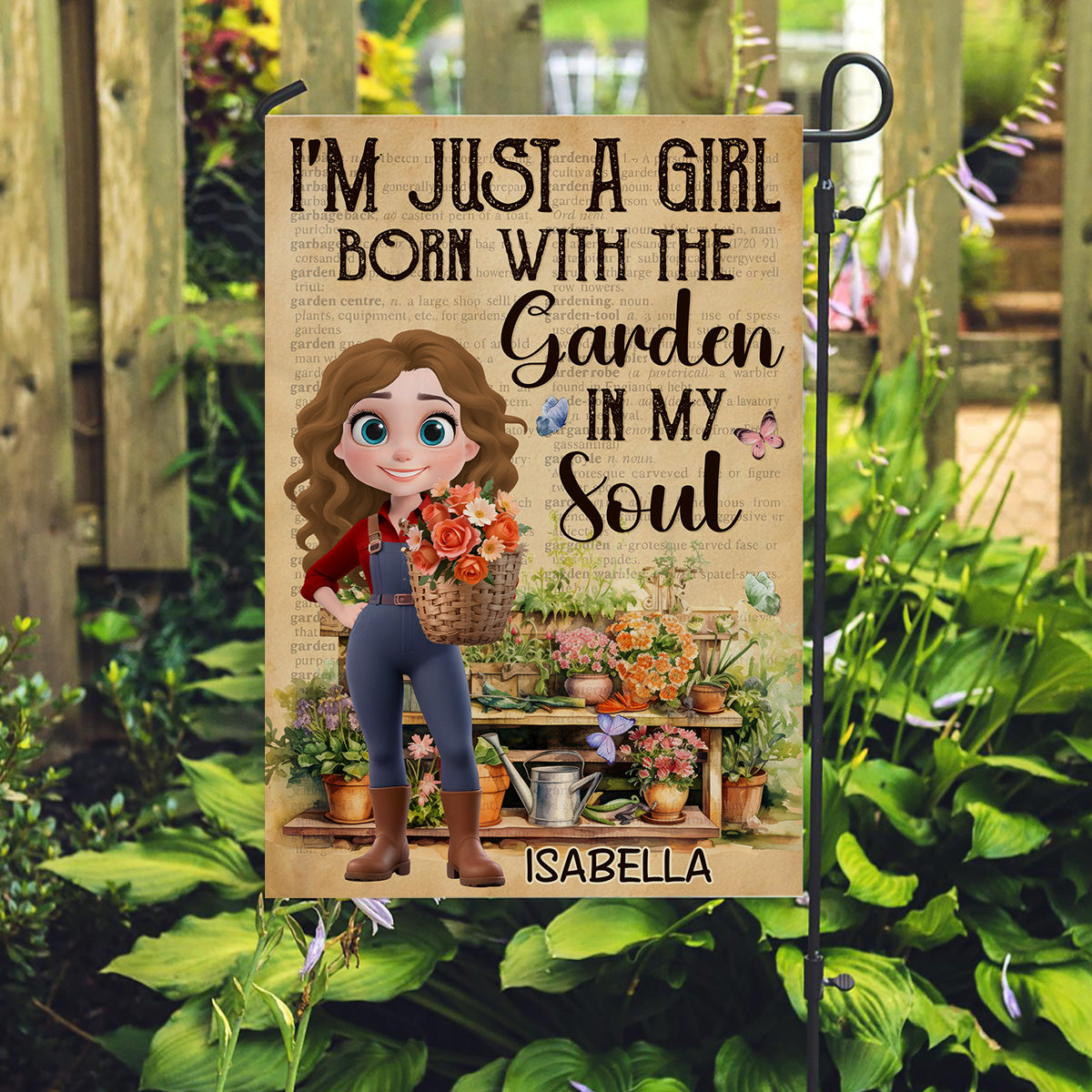 Garden In My Soul - Personalized Custom Flag