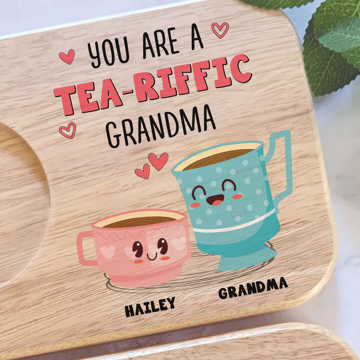 You Are A Teariffic - Personalized Custom Wooden Treat Board
