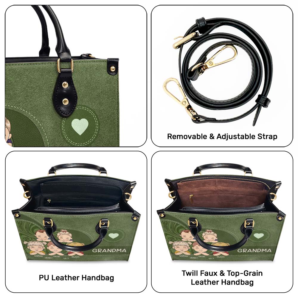 Reason I love Being Grandma - Personalized Leather Bag