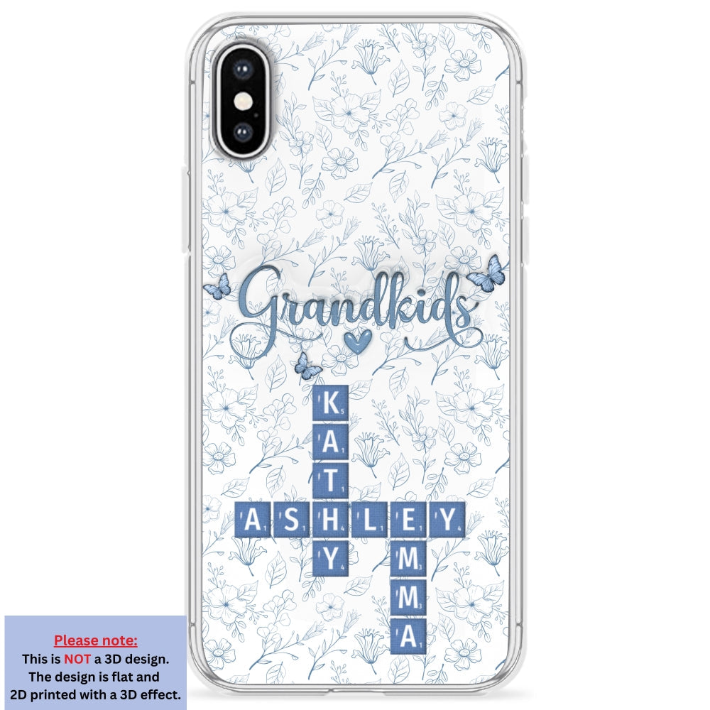 Flower Grandkids - Personalized Custom 3D Inflated Effect Phone Case