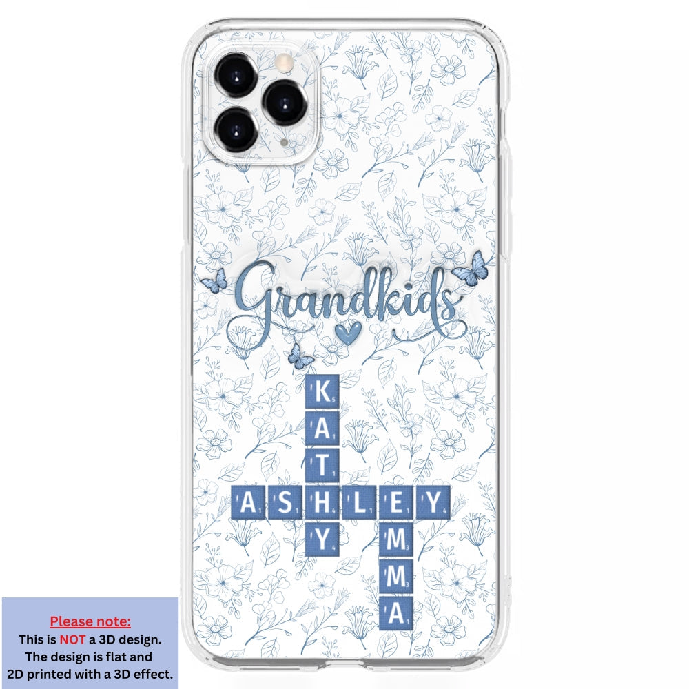 Flower Grandkids - Personalized Custom 3D Inflated Effect Phone Case