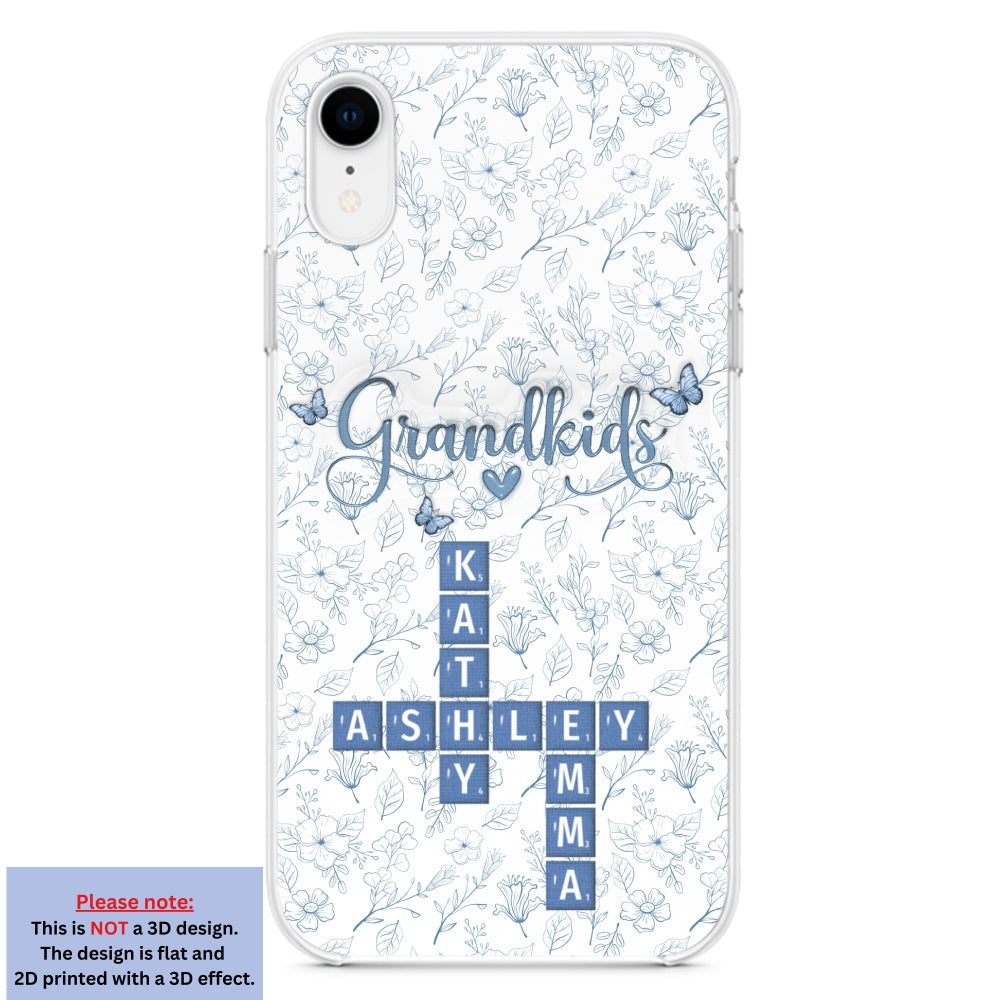Flower Grandkids - Personalized Custom 3D Inflated Effect Phone Case