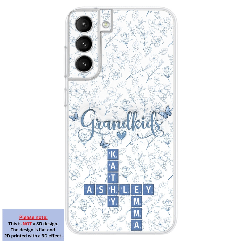 Flower Grandkids - Personalized Custom 3D Inflated Effect Phone Case