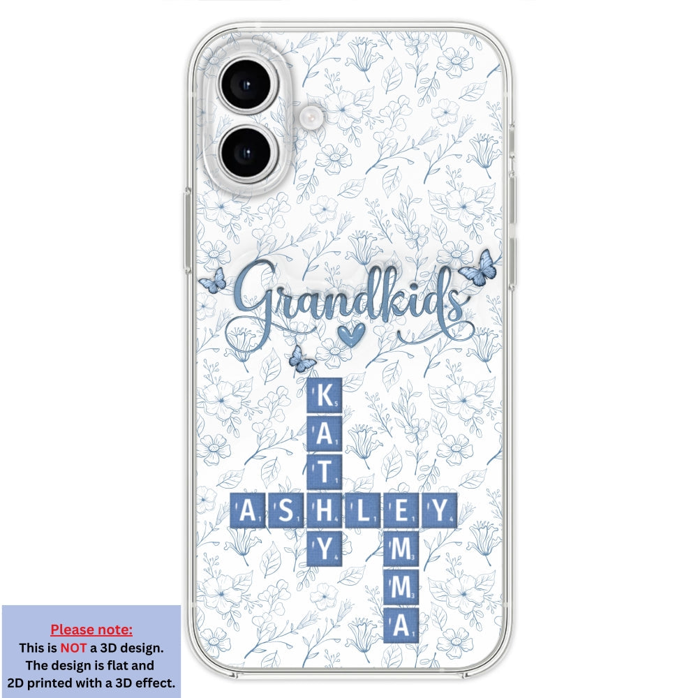 Flower Grandkids - Personalized Custom 3D Inflated Effect Phone Case