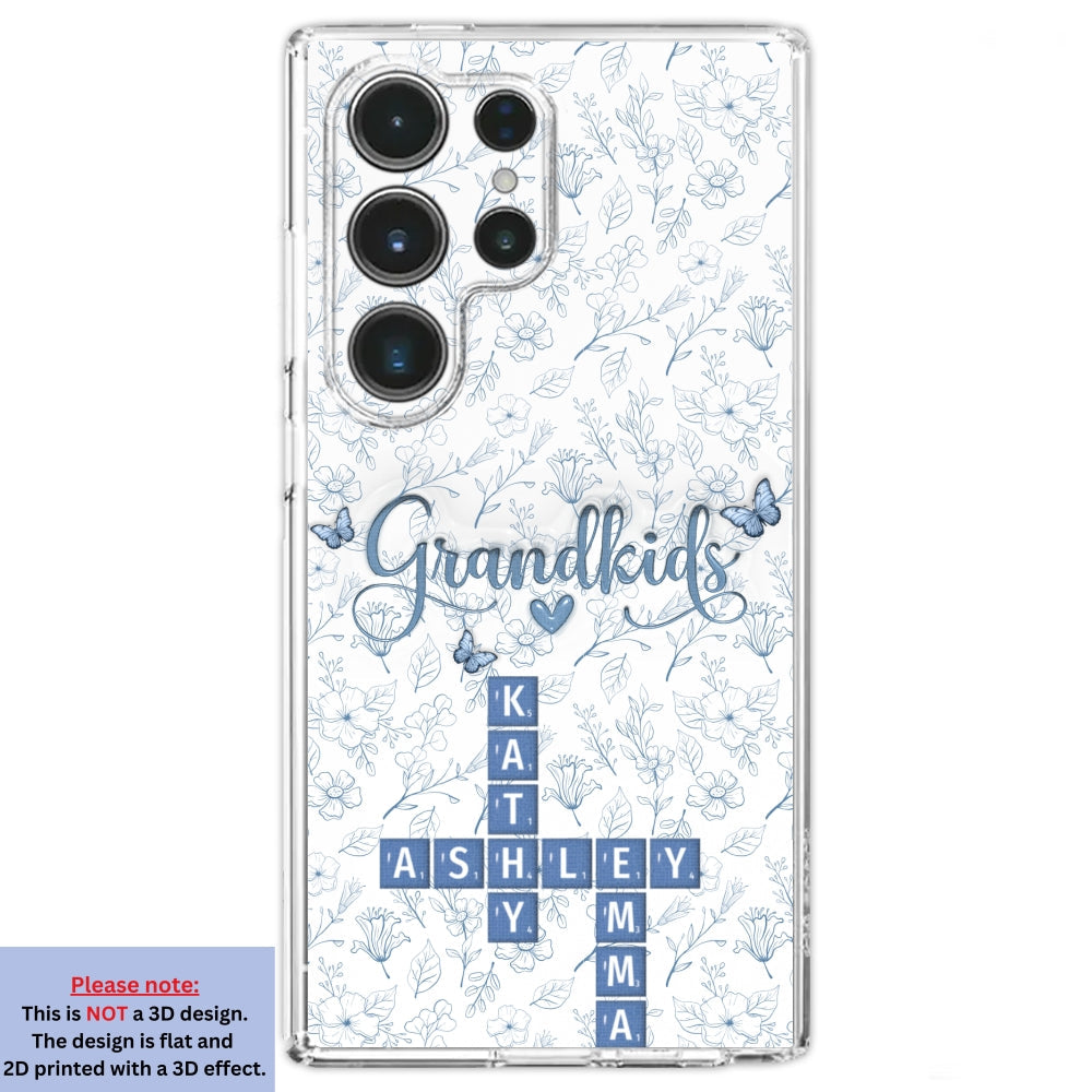 Flower Grandkids - Personalized Custom 3D Inflated Effect Phone Case