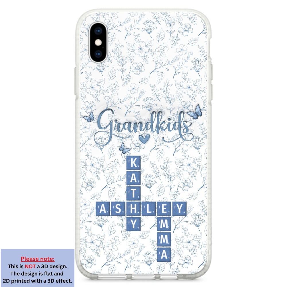 Flower Grandkids - Personalized Custom 3D Inflated Effect Phone Case