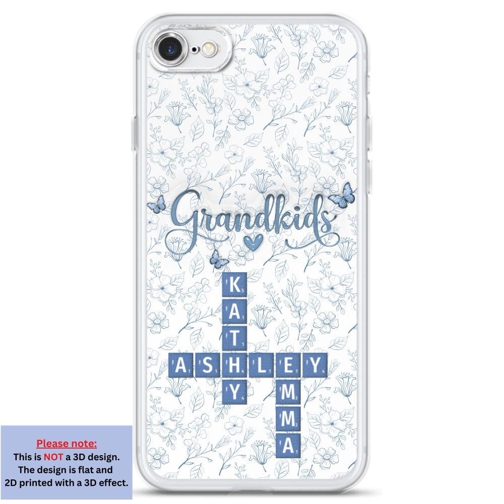 Flower Grandkids - Personalized Custom 3D Inflated Effect Phone Case