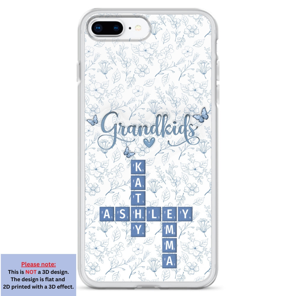 Flower Grandkids - Personalized Custom 3D Inflated Effect Phone Case