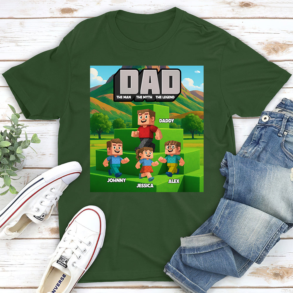 Blocky Dad - Personalized Custom Shirt