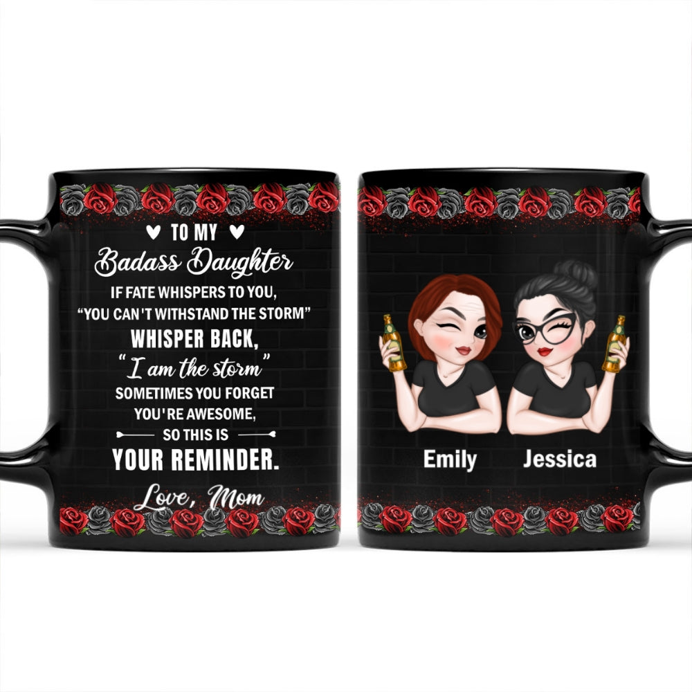 For The Strongest Daughter - Personalized Custom Coffee Mug