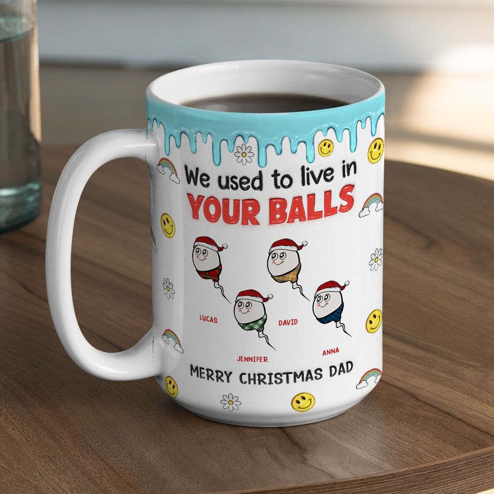 We Used to Hang Out in Your Balls - Personalized Custom 3D Inflated Effect Mug