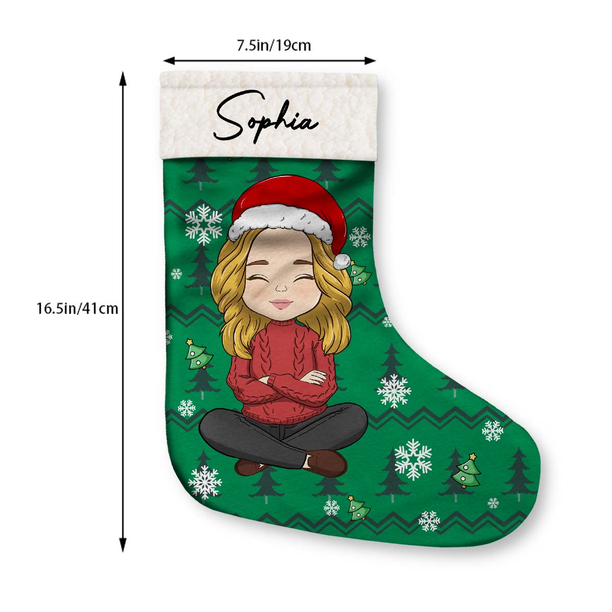 Family Christmas Stocking - Personalized Custom Christmas Stocking