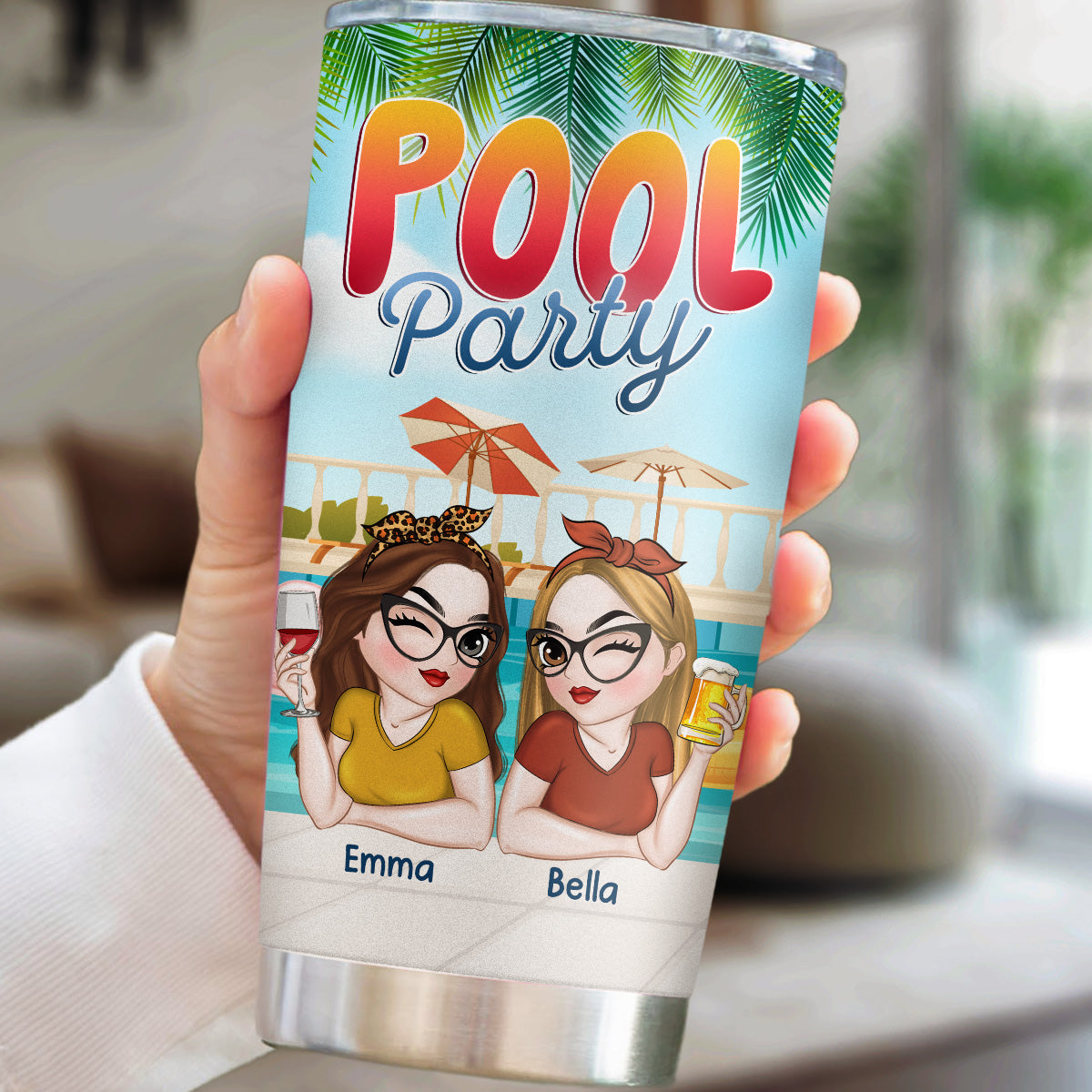 Pool Party - Personalized Custom Tumbler