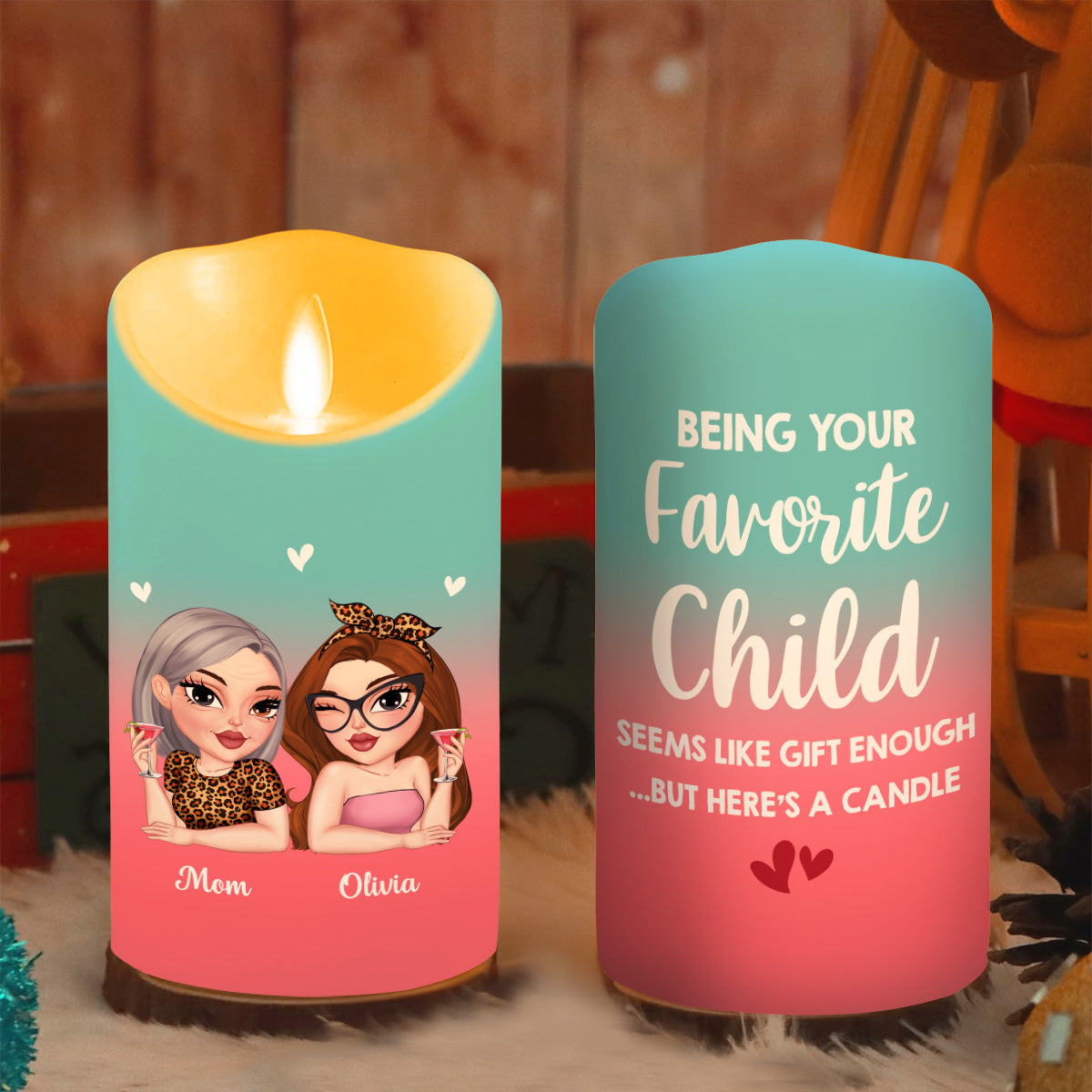 Seems Like Gift Enough - Personalized Custom LED Candle