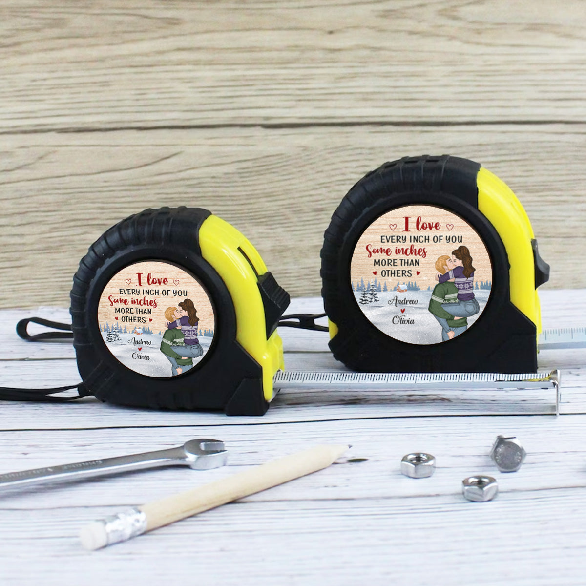 Love Every Inch - Personalized Custom Tape Measure
