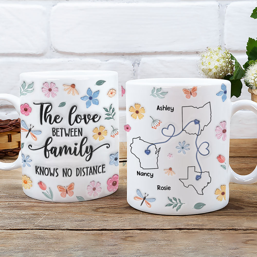 Family Bonds Last Forever Strong - Personalized Custom 3D Inflated Effect Mug