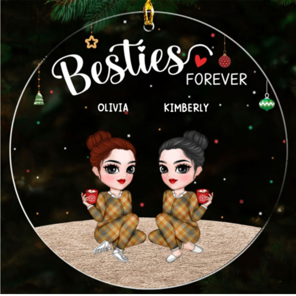 Sisters Forever - Personalized Custom Acrylic Ornament