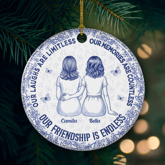 Our Memories Are Countless - Personalized Custom Ceramic Ornament