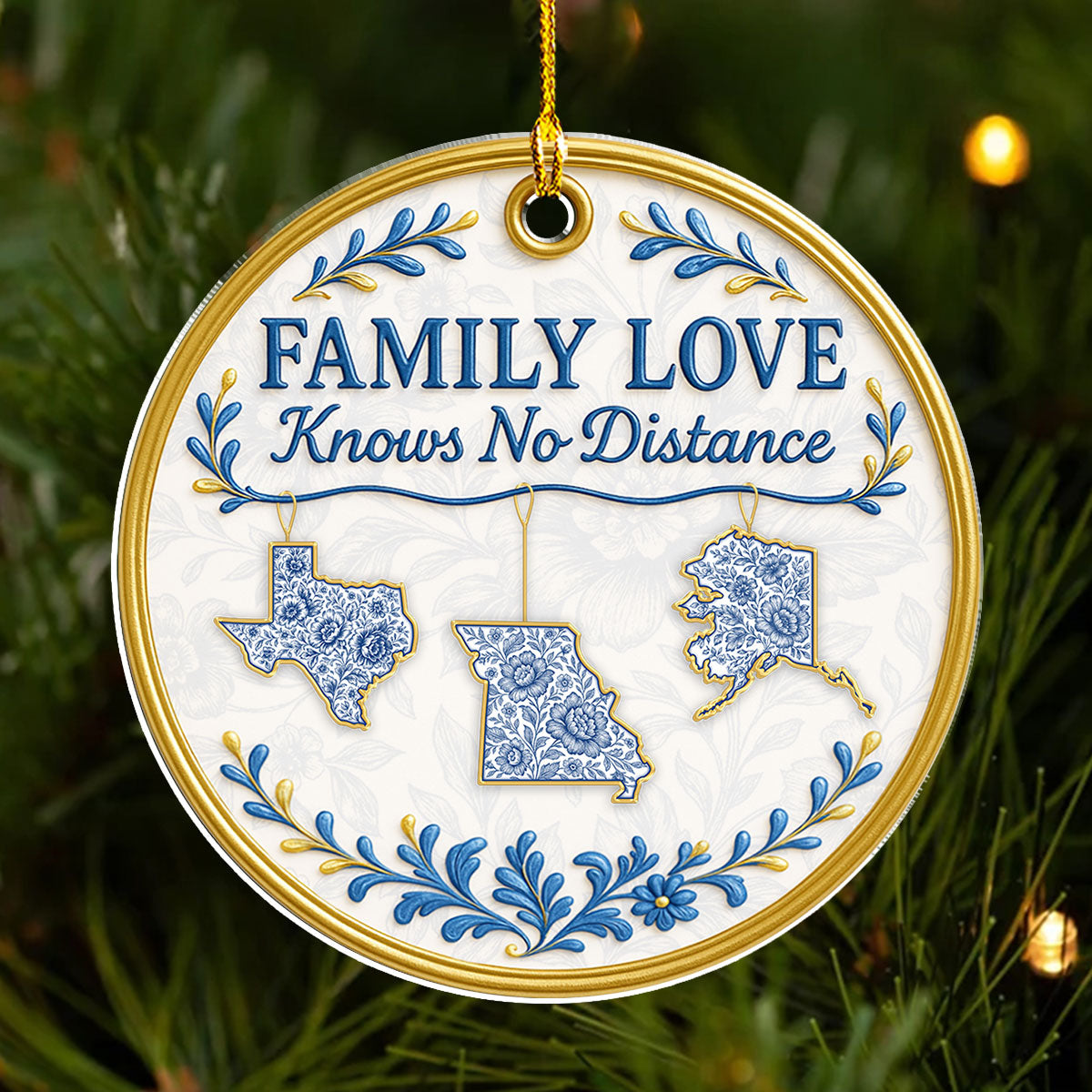No Distance - Personalized Custom Acrylic Ornament