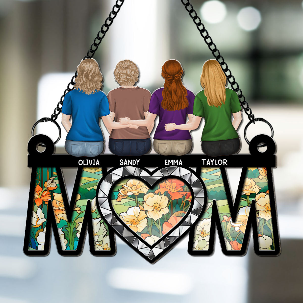 Best Mom Ever - Personalized Custom Suncatcher