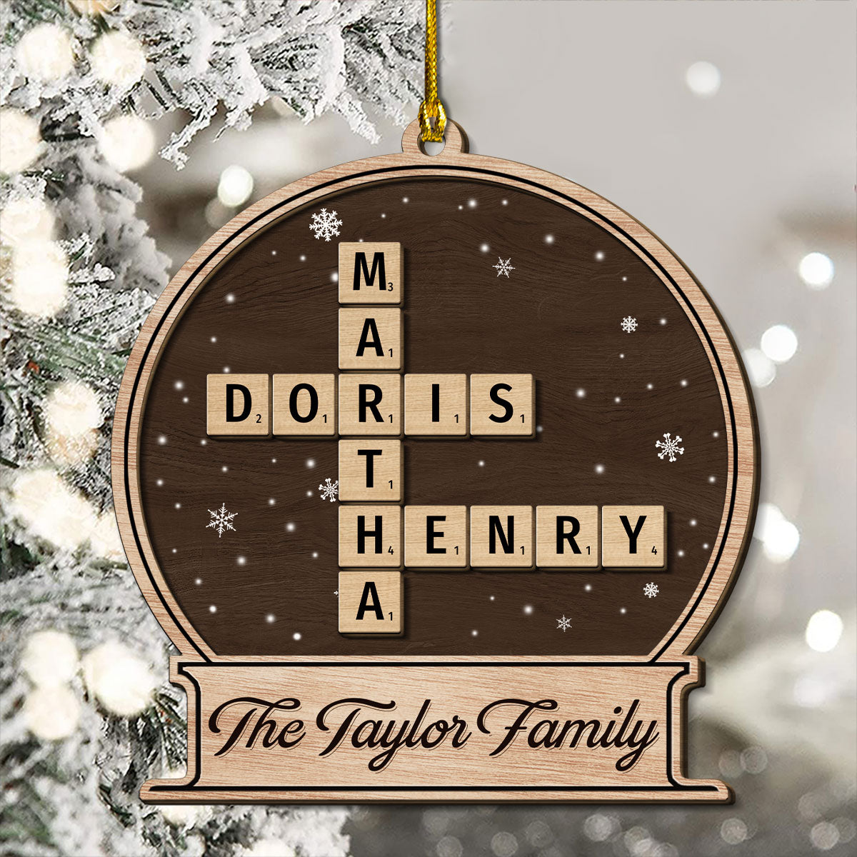 At Christmas, All Roads Lead Home  - Personalized Custom Freeshape 2-Layered Wood Ornament
