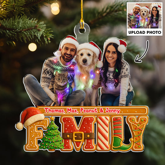 Our Christmas Laughter Photo - Personalized Custom Acrylic Ornament