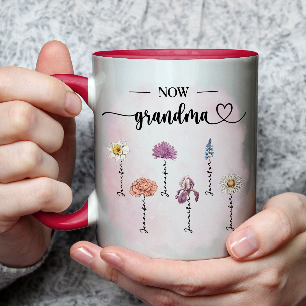 Love Mommy - Personalized Custom Accent Mug