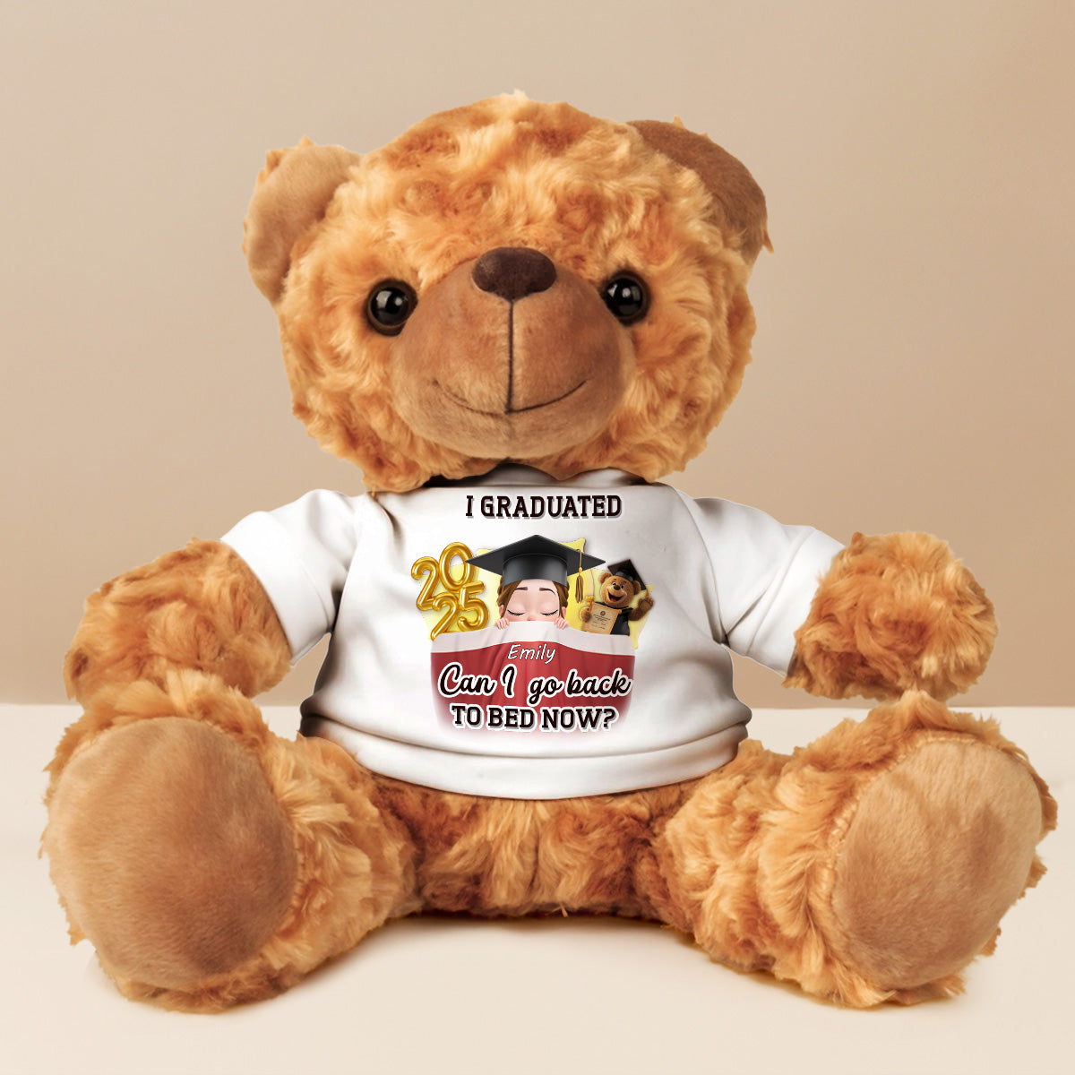 Can I Go Back To Bed Now - Personalized Custom Cuddle Bear
