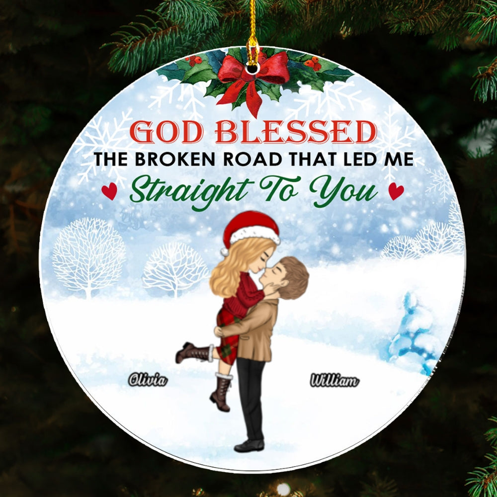 Straight To You Christmas - Personalized Custom Acrylic Ornament