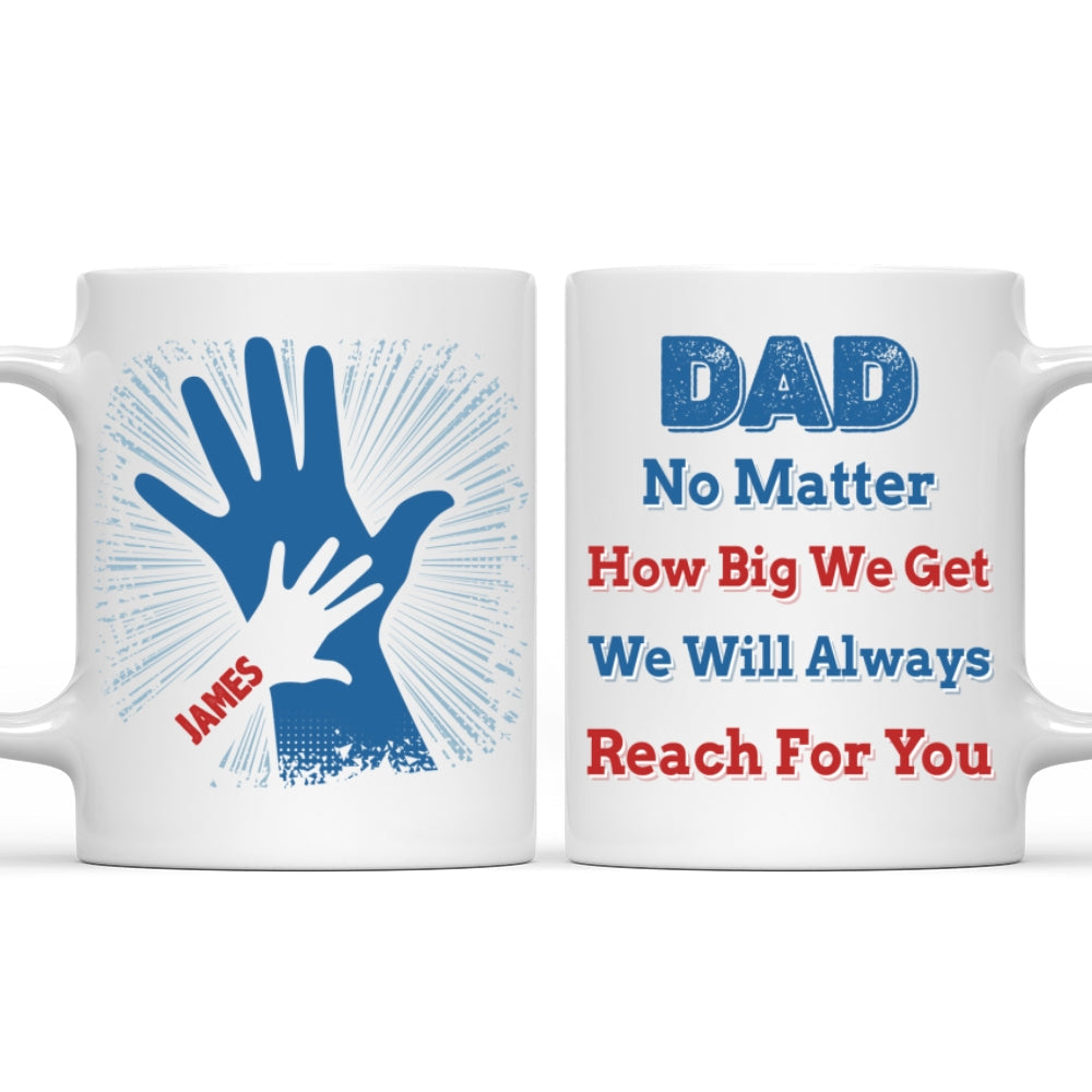 We Hold Our Hands Together And Forever  - Personalized Custom Coffee Mug
