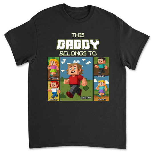 This Awesome Dad Belongs To - Personalized Custom Shirt
