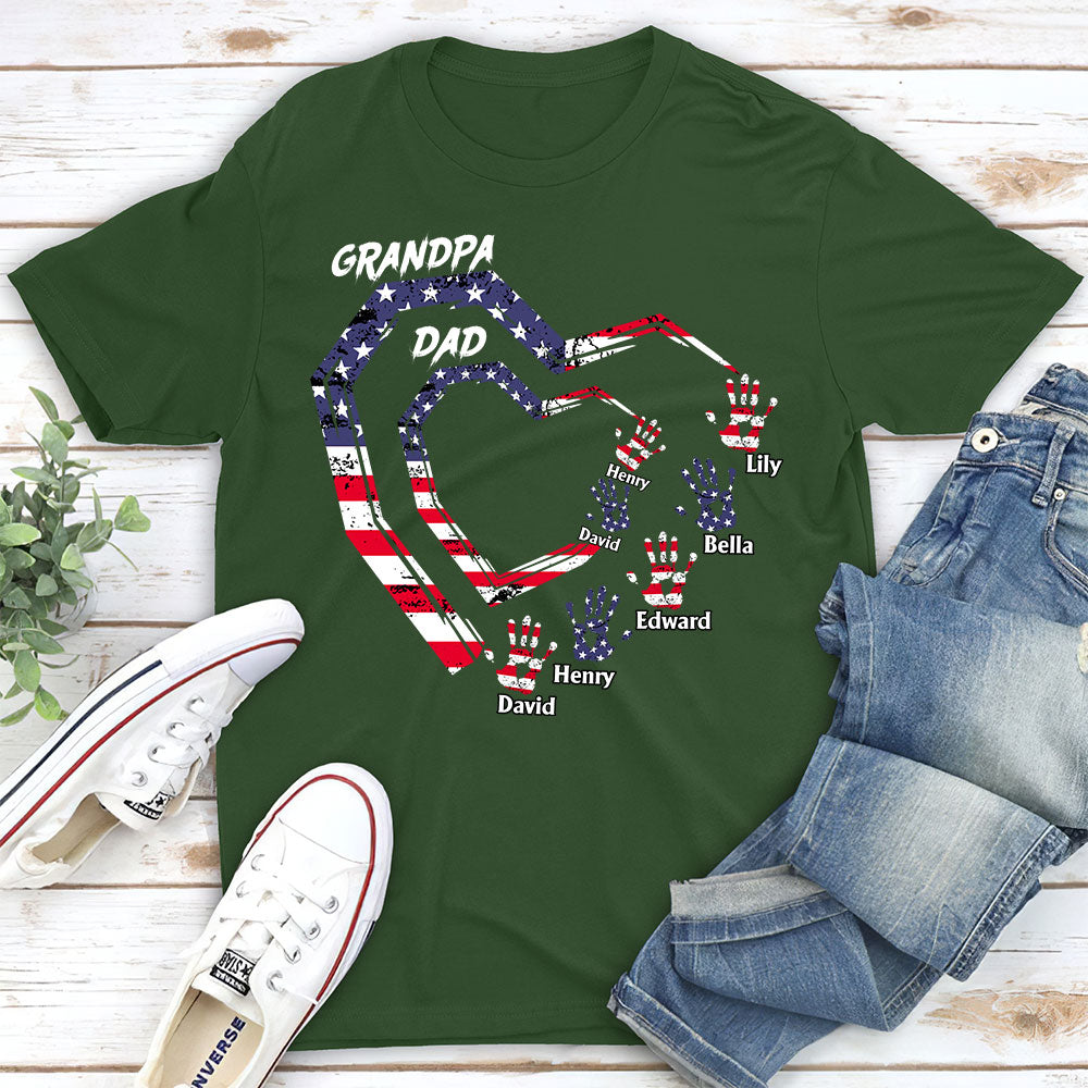 We Love You Grandpa - Personalized Custom Shirt