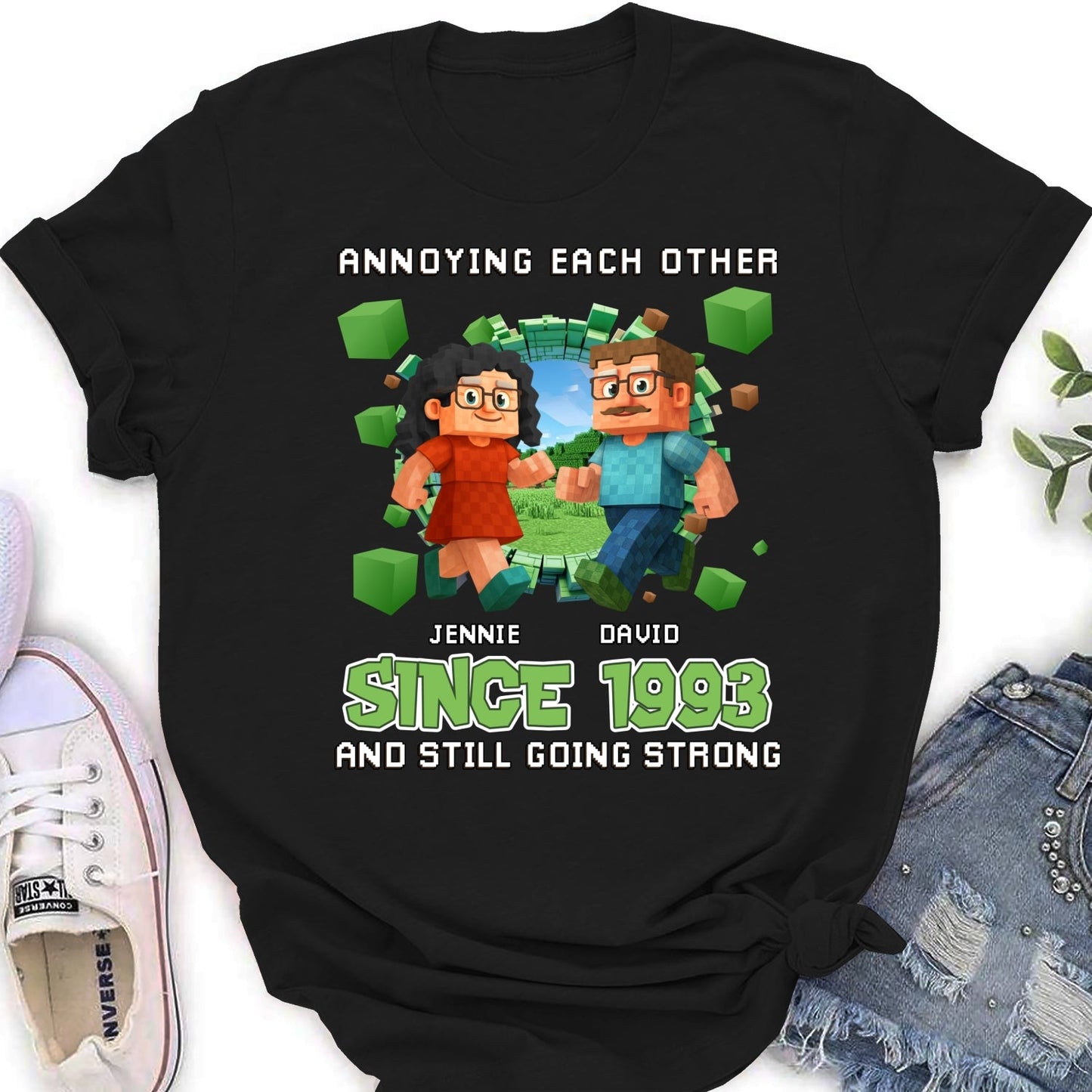 Couple Pixel - Personalized Custom Shirt