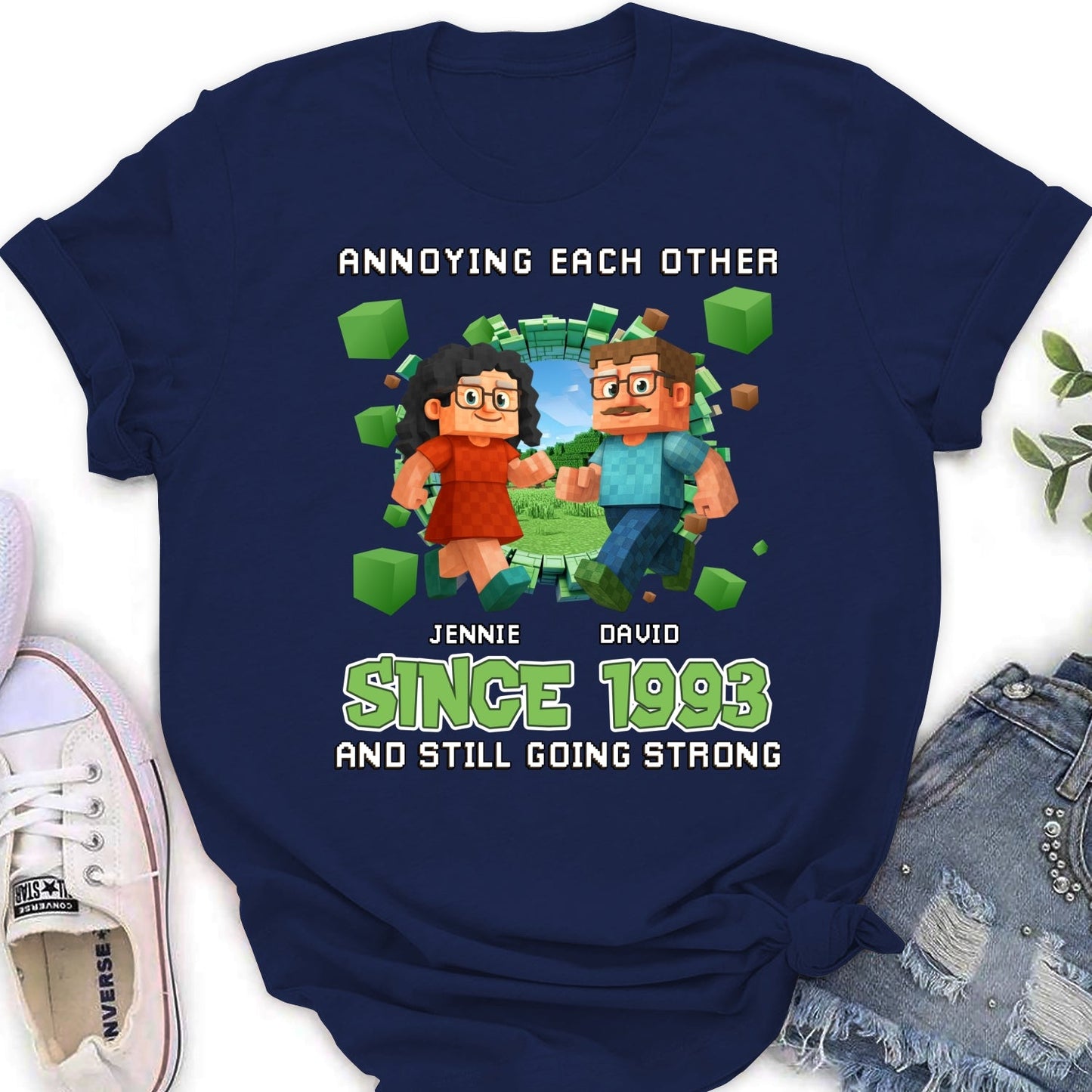 Couple Pixel - Personalized Custom Shirt